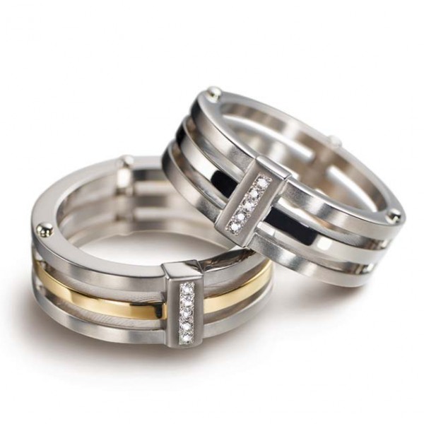 Boccia Titanium Ring Brillanten 0126-0154
